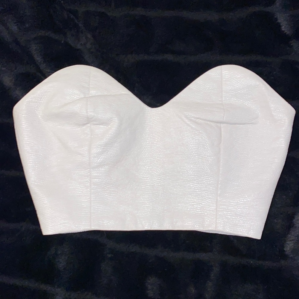 Snake skin corset top